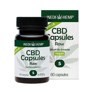 WediHemp CBD Capsules Raw 5% 60CP