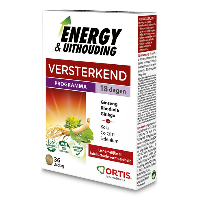 Ortis Energy & Uithouding Tabletten