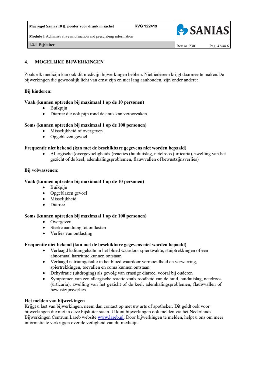 Macrogol Poeder 10gr afbeelding van document #4, leaflet