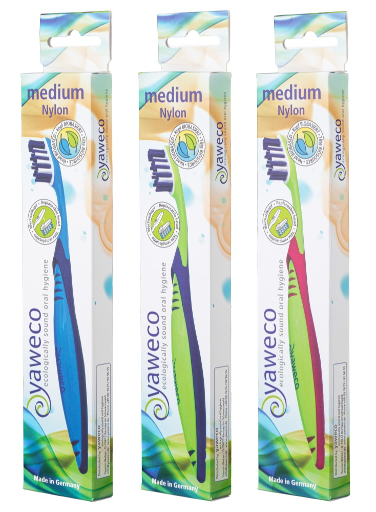 Yaweco Tandenborstel Bio Medium Nylon afbeelding