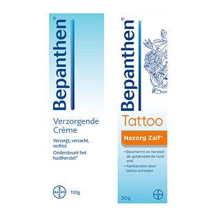 Bepanthen Tattoo Nazorgpakket met Nazorgzalf en Verzorgende Creme 2st Bepanthen Tattoo Nazorgpakket met Nazorgzalf en Verzorgende Creme 2st