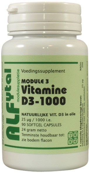 Alfytal Vitamine D3 1000IU Capsules afbeelding