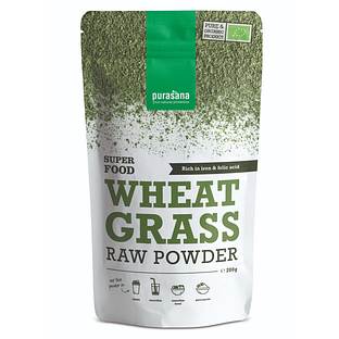 Purasana Vegan Wheat Grass Raw Powder 200GR Purasana Vegan Wheat Grass Raw Powder 200GR