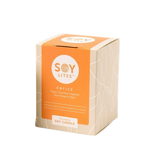 Soylites Soycandle Entice - Ginger, Cinnamon, Grapefruit, Sweet Orange & Pepper 70ML