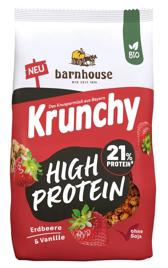 Barnhouse Krunchy High Protein Aarbeien - Vanille afbeelding