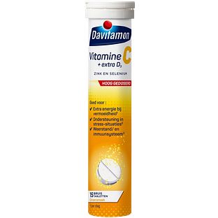 Davitamon Vitamine C + Extra D3 Bruistabletten 15TB