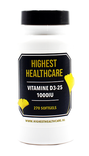 Highest Healthcare Vitamine D3-25 1000IU Softgels 270CP