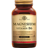 Solgar Magnesium met Vitamine B-6 Tabletten 100TB
