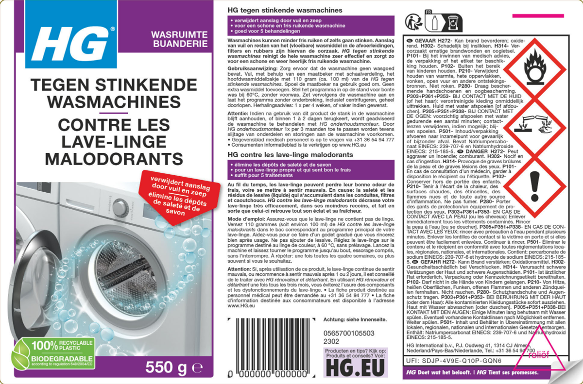 Wasruimte Tegen Stinkende Wasmachines afbeelding van document #1, label