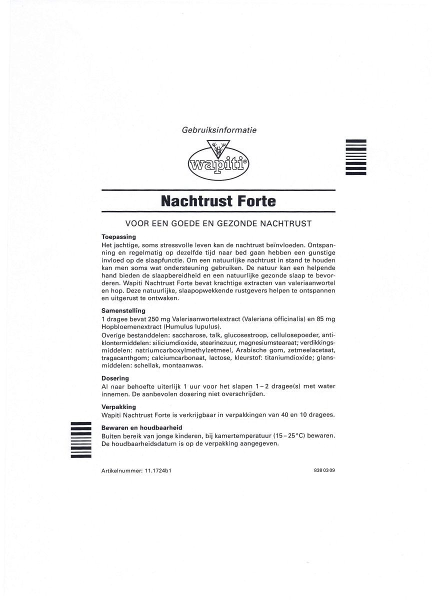 Nachtrust Dragees afbeelding van document #1, instructions