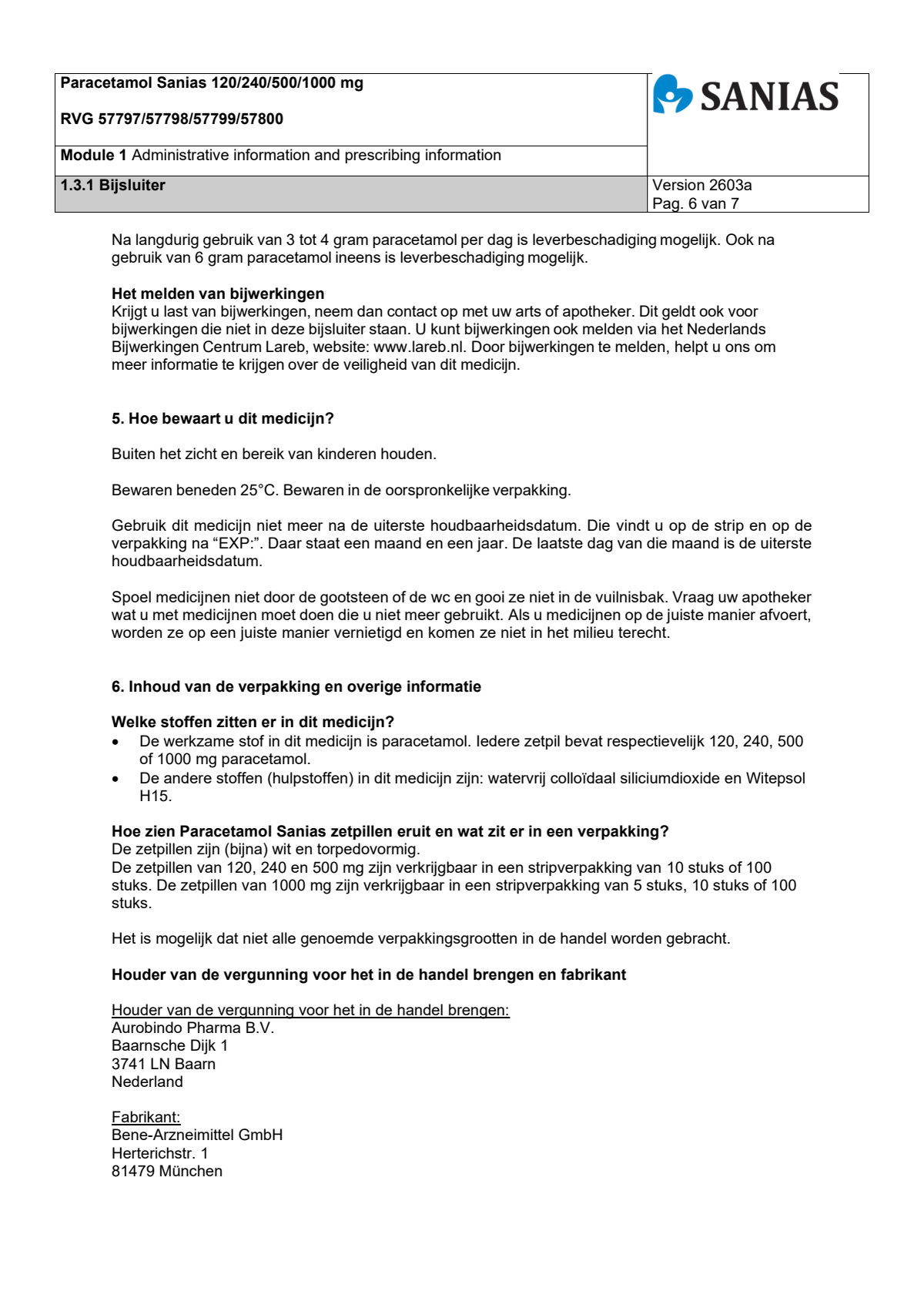 Paracetamol Zetpil 240mg afbeelding van document #6, leaflet