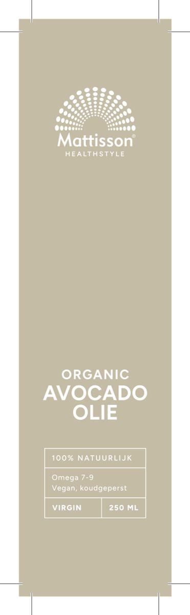 Biologische Avocado Olie afbeelding van document #1, label