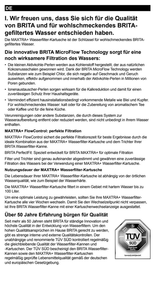 Waterfilterkan Marella Wit + 1 Maxtra Filterpatroon afbeelding van document #3, instructions
