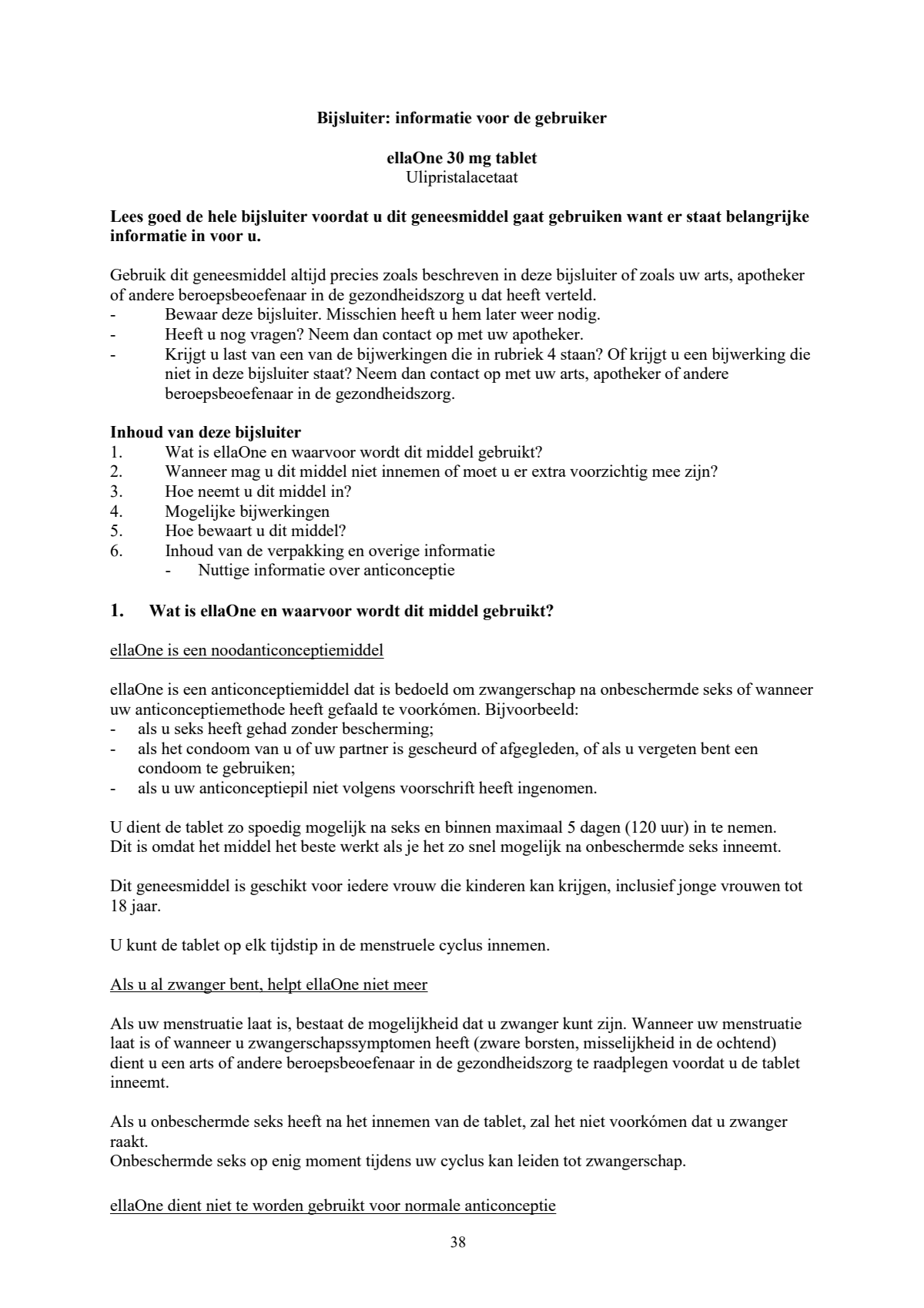 Noodanticonceptie Tablet afbeelding van document #38, leaflet