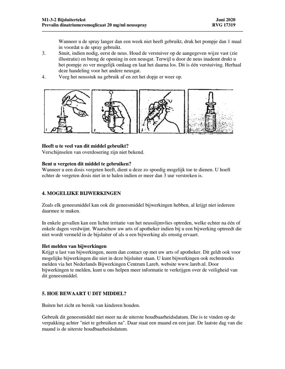 Neusspray 20mg/ml (hooikoorts) afbeelding van document #3, leaflet