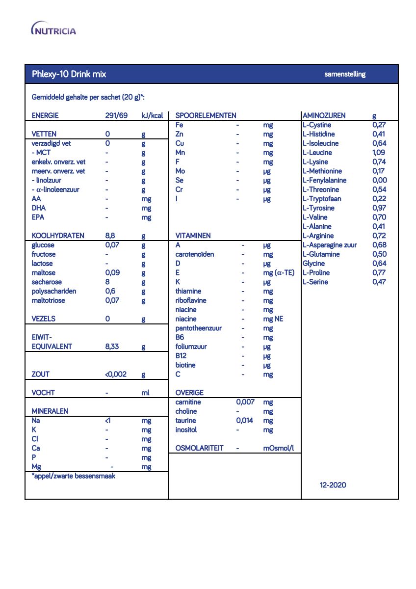 Phlexy-10 Drink Mix Appel & Zwarte Bessen afbeelding van document #1, info_folder