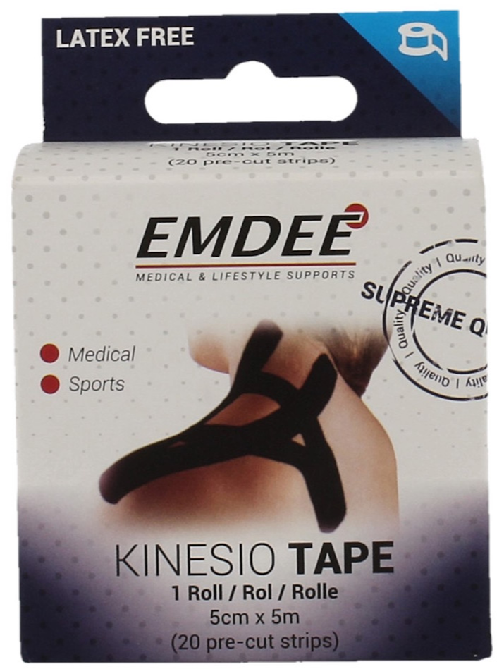 Emdee Kinesio Tape Zwart afbeelding