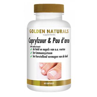 Golden Naturals Caprylzuur & Pau D'Arco Formule Capsules 60VCP