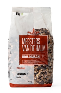 De Halm Muesli Vruchten Biologisch afbeelding