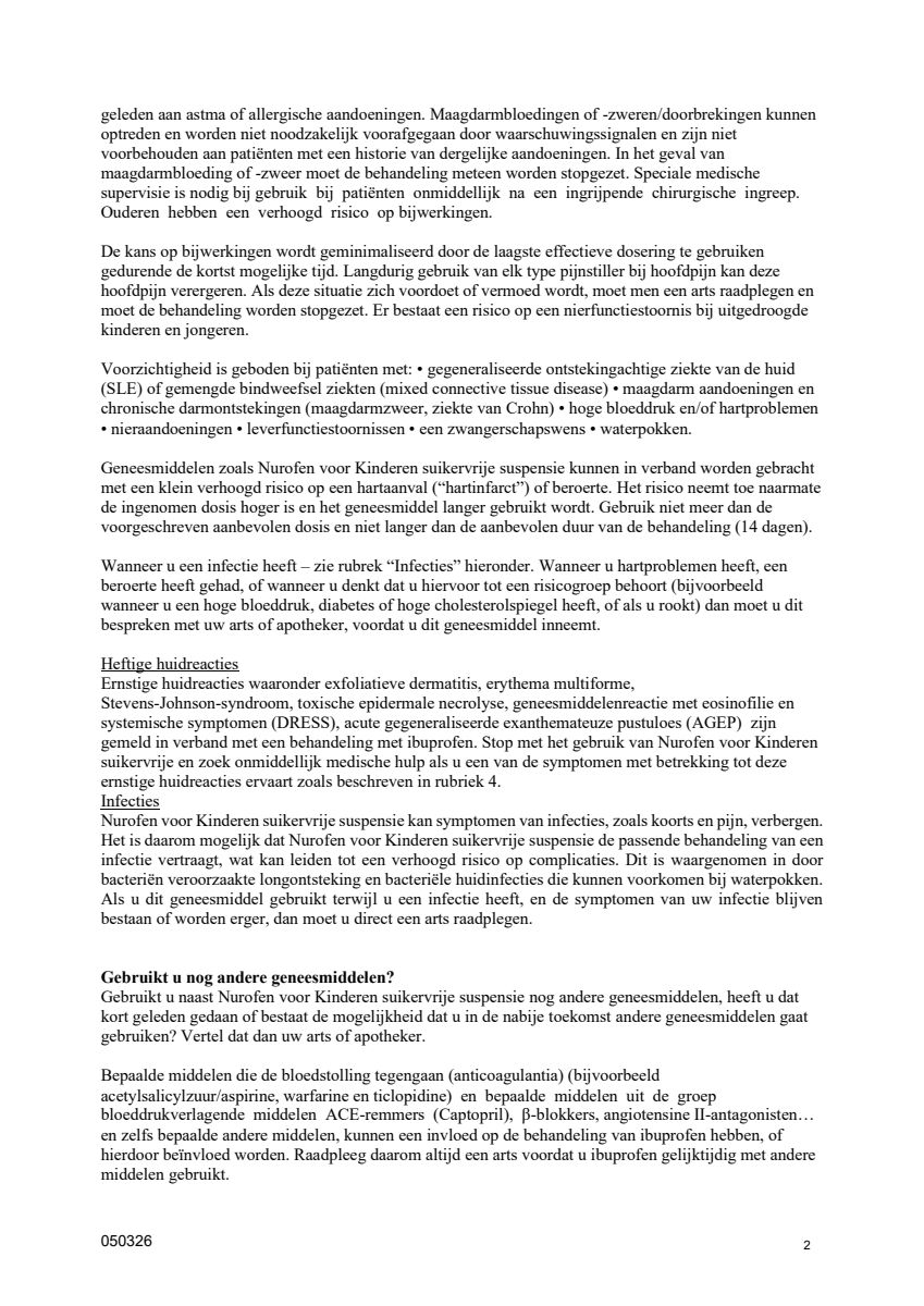 Kinderen Suspensie Suikervrij Vanaf 3 Maanden afbeelding van document #2, leaflet