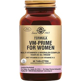 Solgar VM-Prime® Multivitamine voor 40+ Vrouwen Tabletten 90TB