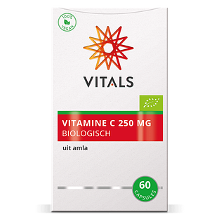 Vitals Vitamine C 250mg Biologisch Capsules 60CP