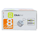Mylife Clickfine DiamondTip Pennaald 8mm (31G) 100ST andere zijkant verpakking Mylife Clickfine DiamondTip Pennaald 8mm (31G) 100ST andere zijkant verpakking