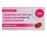 Linn Ibuprofen Liquid Caps 200mg Suikervrij 20ST Linn Ibuprofen Liquid Caps 200mg Suikervrij 20ST