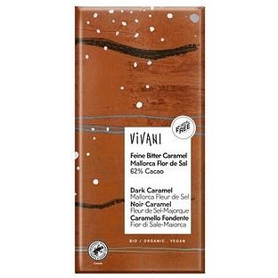 Vivani Puur Caramel Zeezout Bio 80GR Vivani Puur Caramel Zeezout Bio 80GR