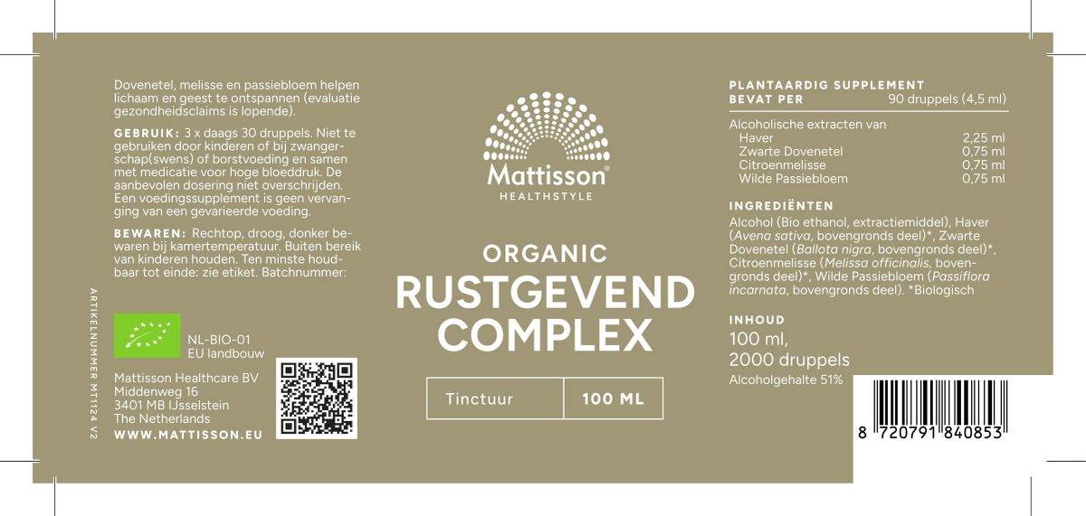Biologisch Rustgevend Complex Druppels afbeelding van document #1, label
