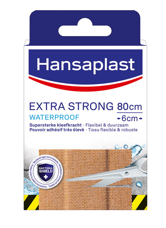 Hansaplast Extra Strong Waterproof Pleisters 80cmx6cm afbeelding