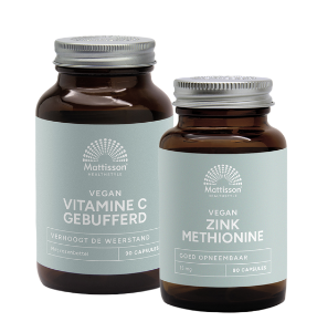 Mattisson HealthStyle Vitamine-C Gebufferd en Zink Methionine Combi Set