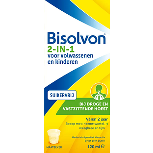 Bisolvon 2-in-1 Suikervrij 120ML