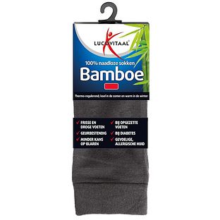 Lucovitaal Bamboe Sokken Antraciet 39-42 1PR Lucovitaal Bamboe Sokken Antraciet 39-42 1PR