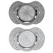 Difrax LOVI Dynamic Pacifier 18+ Months Harmony Dark Grey Light Grey - Fopspeen 2ST Difrax LOVI Dynamic Pacifier 18+ Months Harmony Dark Grey Light Grey - Fopspeen 2ST
