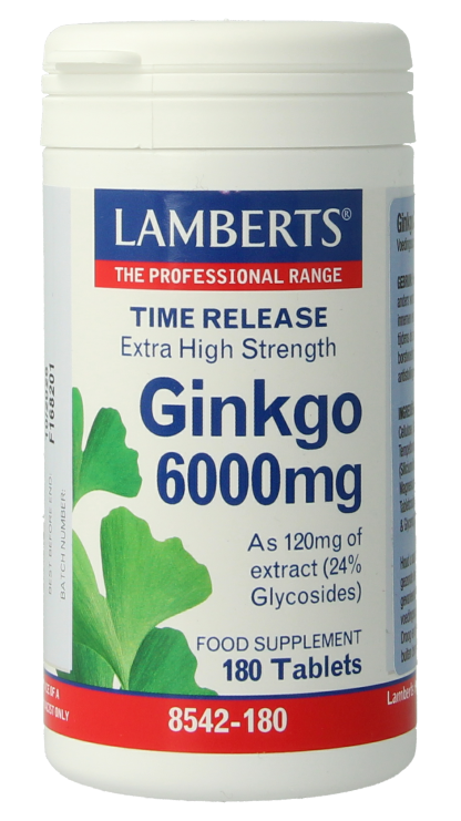 Lamberts Ginkgo 6000mg Time Release Tabletten 180TB