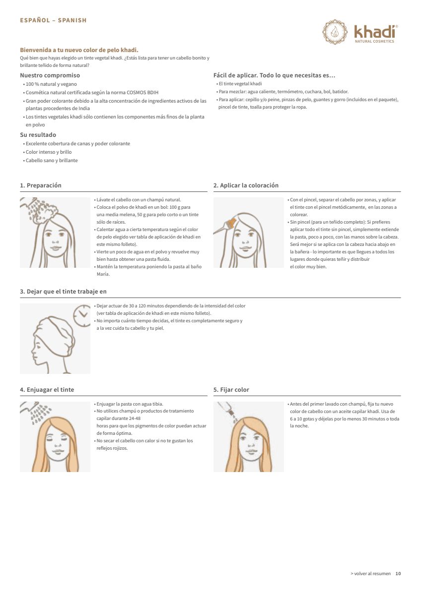 Haarverf Senna Cassia afbeelding van document #10, instructions