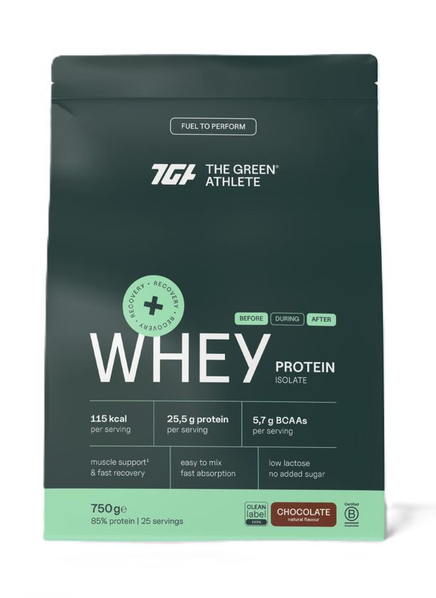 The Green Athlete Whey Protein Isolate Poeder 750GR