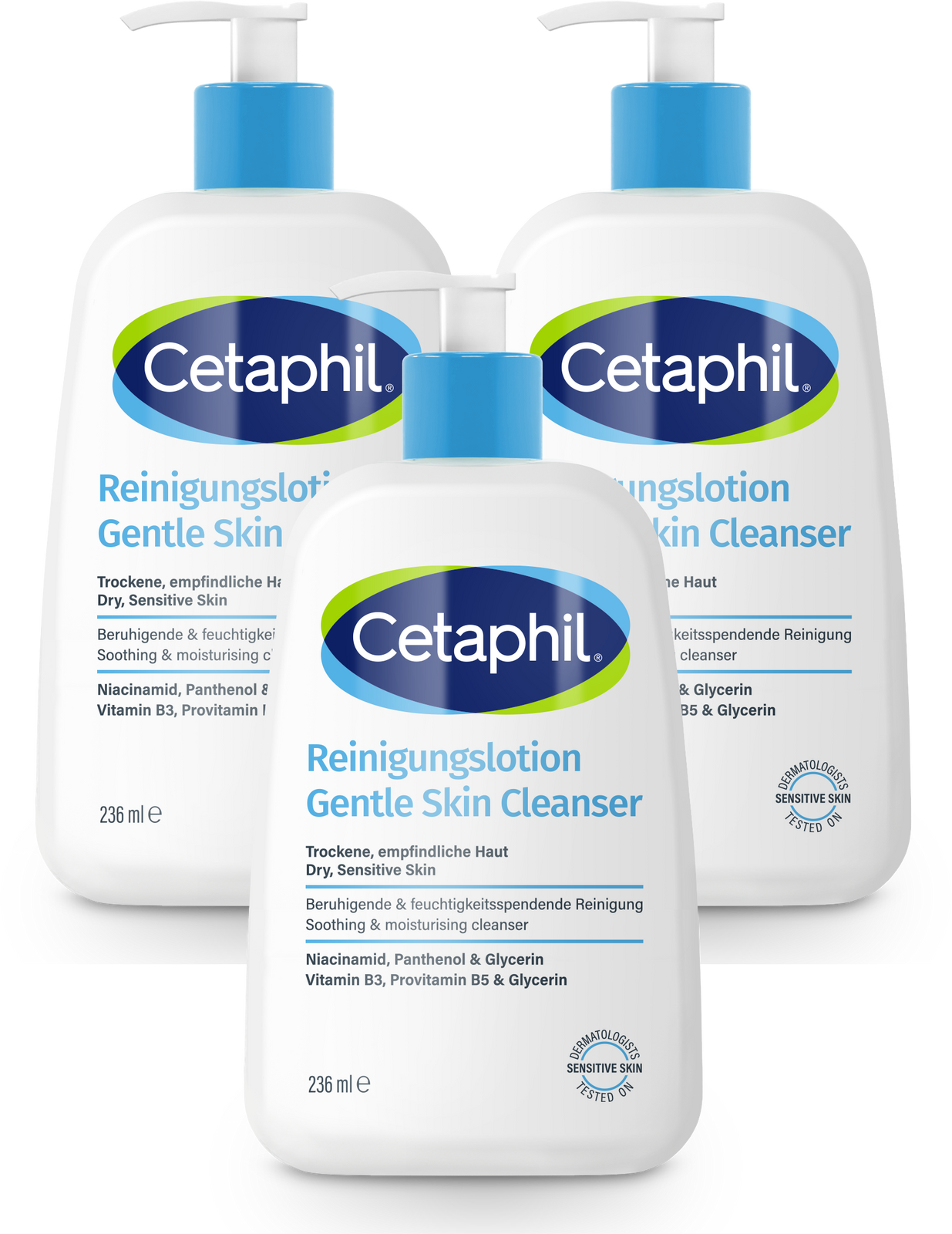 Cetaphil Gentle Skin Cleanser Multiverpakking