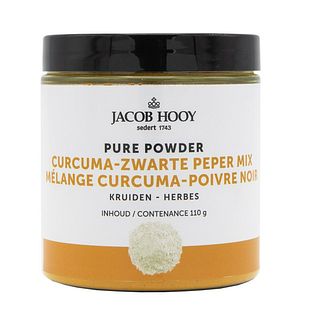 Jacob Hooy Pure Powder Curcuma Zwarte Pepermix 110GR
