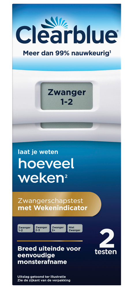 Clearblue Digitale Zwangerschapstest met Wekenindicator afbeelding