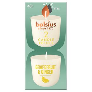 Bolsius Grapefruit & Ginger Candle Refills 2ST