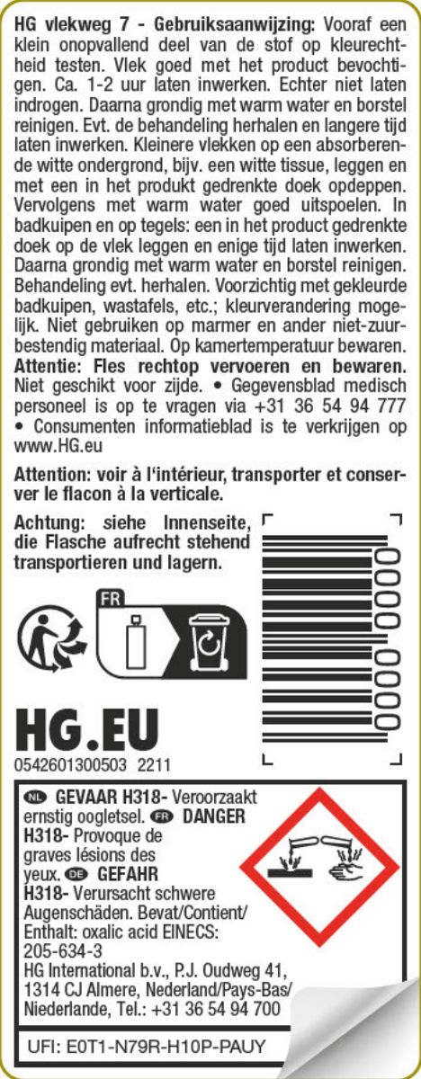 Vlekweg Roest afbeelding van document #1, label