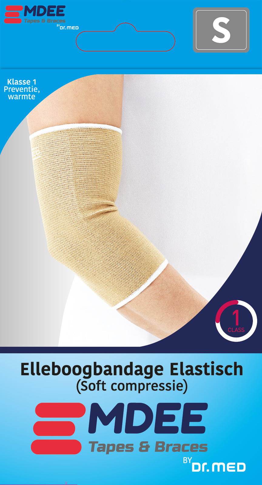 Emdee Elleboogbandage Elastisch Maat S afbeelding