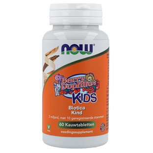 NOW Berry Dophilus Kids Biotica Kauwtabletten 60TB