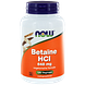 NOW Betaïne HCl 648 mg Capsules 120CP