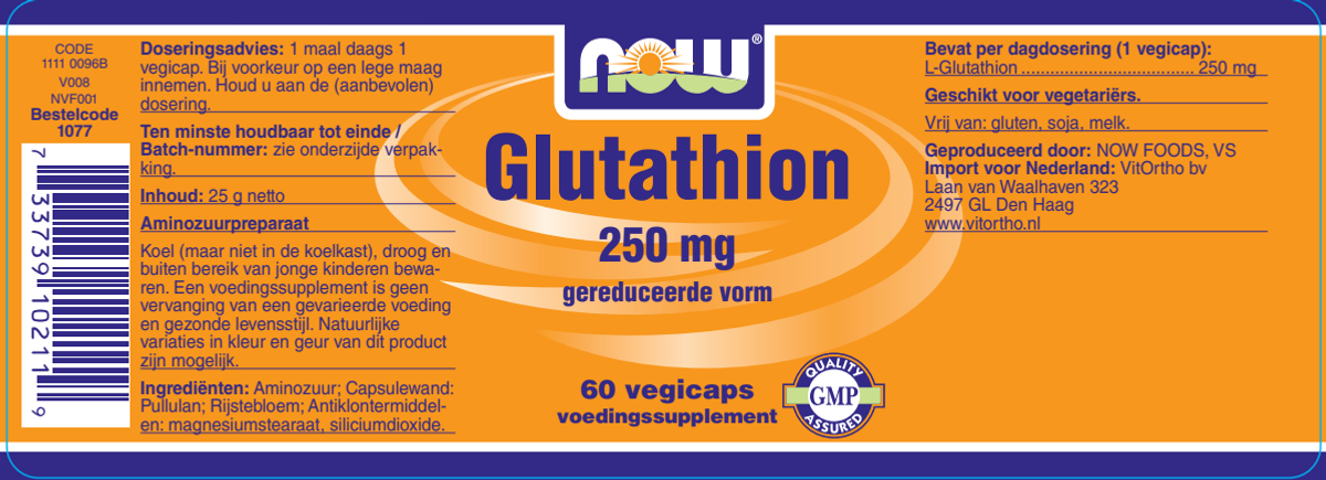 NOW Glutathion 250mg Capsules bij De Online Drogist
