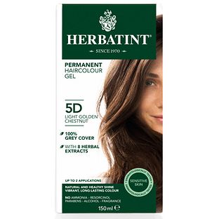 Herbatint Haarverf Gel - 5D Lichtgoud Kastanje 150ML