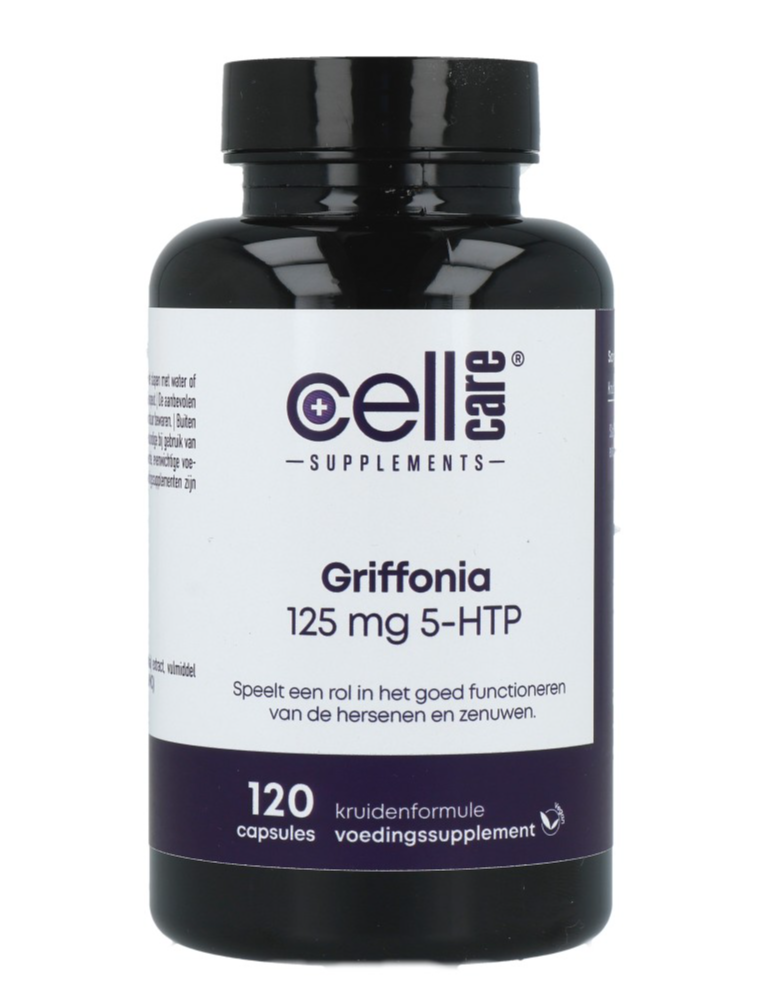CellCare Griffonia 125mg 5-HTP Capsules afbeelding
