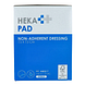 Heka Pad Wondkompres 7,5 x 7,5cm 100ST Zijkant 2 verpakking